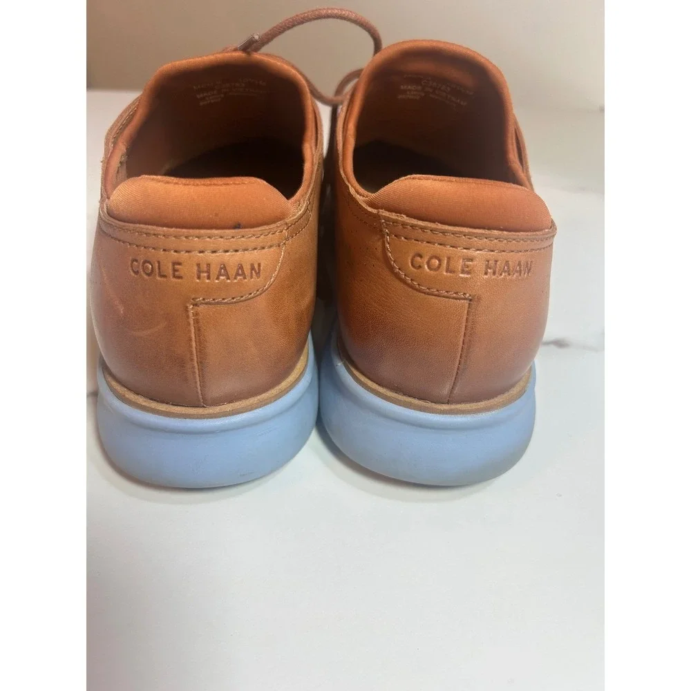 Cole Haan Zerogrand Wingtip Oxford Mens 10.5M British Tan Leather C38783